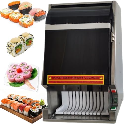 Automatic Electric Sushi Cutter - High Efficiency Desktop Sushi Maker with Removable Stainless Steel Blade, Ideal for Home & Restaurant Use, Perfect Sushi Rolling Tool