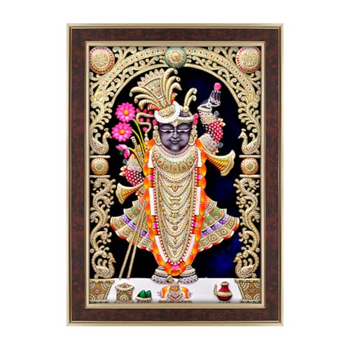Image of Dharvika Innovations Shrinathji Photo Frame, 21x27 Inch,