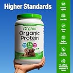 Orgain Organic Vegan Protein Powder, Creamy Chocolate Fudge - 21g Plant Protein, 6g Prebiotic Fiber, Low Net Carb, No Lactose Ingredients, No Added Sugar, Non-GMO, For Shakes & Smoothies, 2.03 lb - Image 4