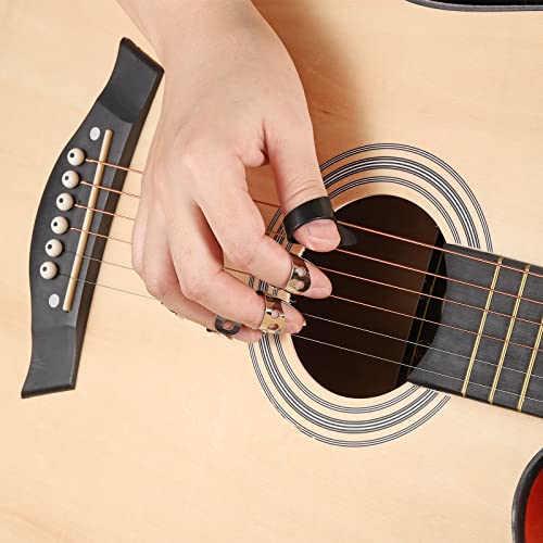 sourcing map Réglable Pouce Médiators Plastique 2Pcs Argent Inox Acier Doigt Médiators 4Pcs pour Guitare - Les Beatles, Paul McCartney, John Lennon, RIngo Starr, George Harrison sourcing map Réglable Pouce Médiators Plastique 2Pcs Argent Inox Acier Doigt Médiators 4Pcs pour Guitare – Image 6