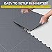 Garage Floor Tiles Interlocking Garage Flooring Tiles Pack of 48 Antislip Oil and Stain Resistant for Garages Shop Floors Basements 40000 LBS Load Capacity (Gray, 12 inch x 12 inch, Non Drain Tiles)