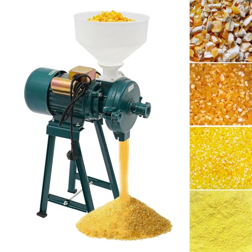 Mulino Elettrico Grano 2200W - Macina Riso, Soia, Mais, 50-75kg/h, Blu - Foto 2