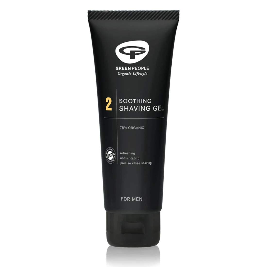 Green People For Men No. 2 Soothing Wash & Shave Gel - Natural & Organic 2-in-1 for Sensitive Skin - SLS, Paraben & Ethanol Free - Cruelty Free, 100ml