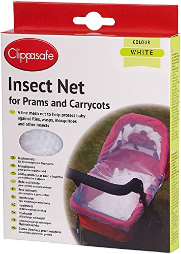 Clippasafe Insektennetz für Kinderwagen und Babytragetasche