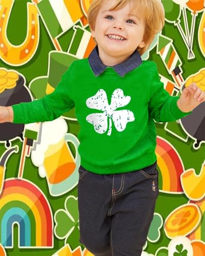 Image of Popshion Toddler Boys Sweatshirt Cotton Lightweight Kids Winter Warm Sweater Crewneck Pullover Tops