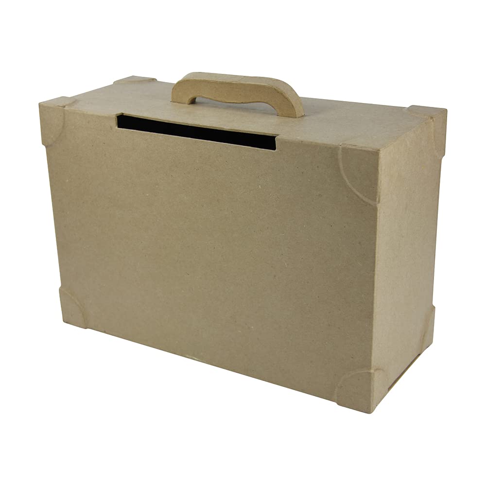 Decopatch – Caja de maleta para Boda, Color Marrón