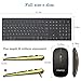 immagine 3FENIFOX Tastiera Wireless Layout Italiano e Mouse, Kit Keyboard Mouse Wireless 2.4G Doppia Commutazione di Sistema, Pulsante Silenzioso, Compatibili PC/Mac/Windows/Tablet-Nero