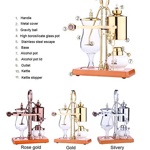 Cafetera sifón manual de acero inoxidable 1 gramos miniatura 5
