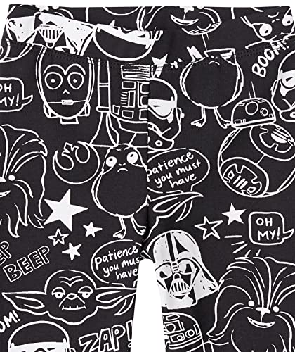 Image of Amazon Essentials Disney | Marvel | Star Wars | Frozen | Princess Girls and Toddlers' Cotton Stretch Leggings, Multipacks