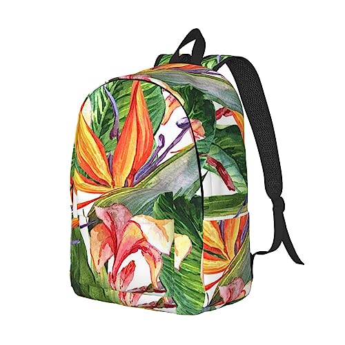 Sac à dos ordinateur portable S oiseau fleuri contre le mal de dos - 2