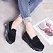 Women's Fashion Thick Sole Suede Orthopedic Loafers Non-Slip Platform Arch Support Lightweight Walking Shoes (Gray,6)