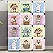 MAGINELS Portable Kid Organizers and Cute Baby Storage Organizer Clothes Wardrobe Cube Closet MultiFuncation Bedroom Armoire Children Dresser Rack Pink Forest Animal 6 Cube &1 Hanging Section