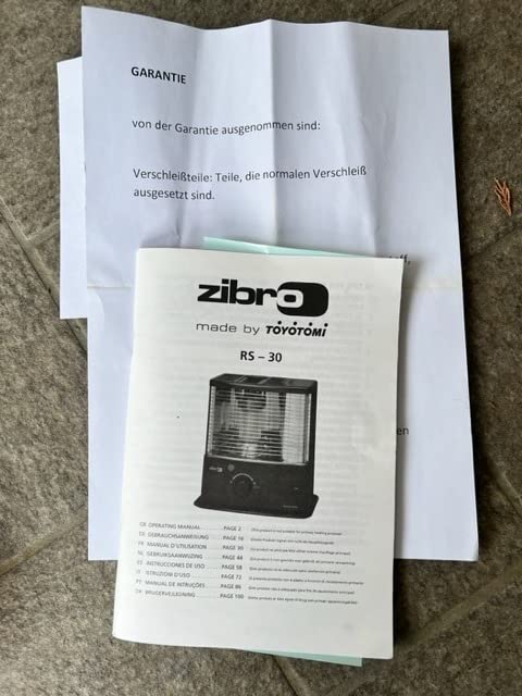 Stufa A Combustibile Portatile ZIBRO LC-30 - Giapponese Toyotomi - Riscalda Fino A 48 M² - 3000W - Filtro Incluso - Nessuna Installazione