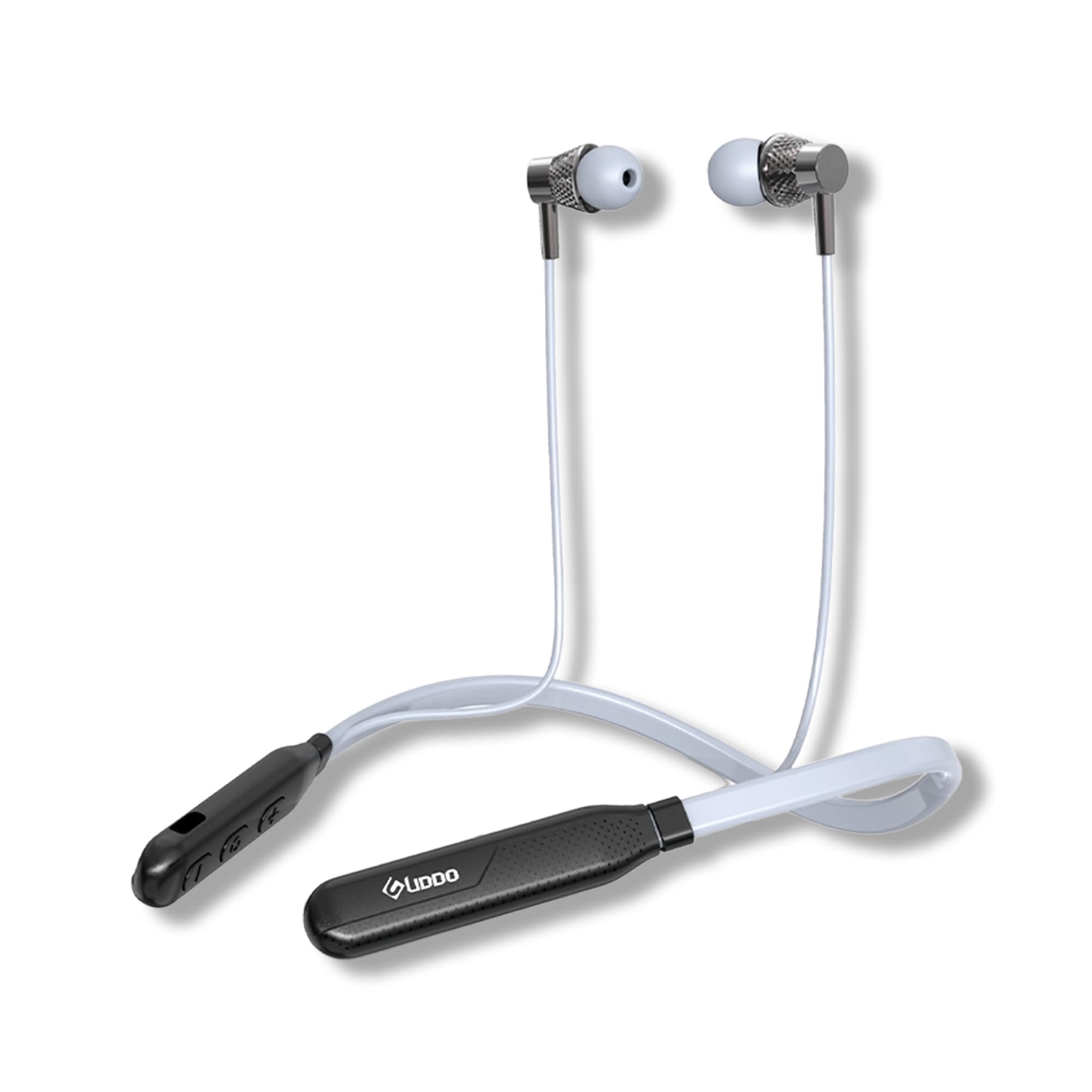 Uddo Warrior X Wireless Bluetooth Neckband Heavy Bass Sound Headphones Grey Medium Powerful Audio Experience-picture-29