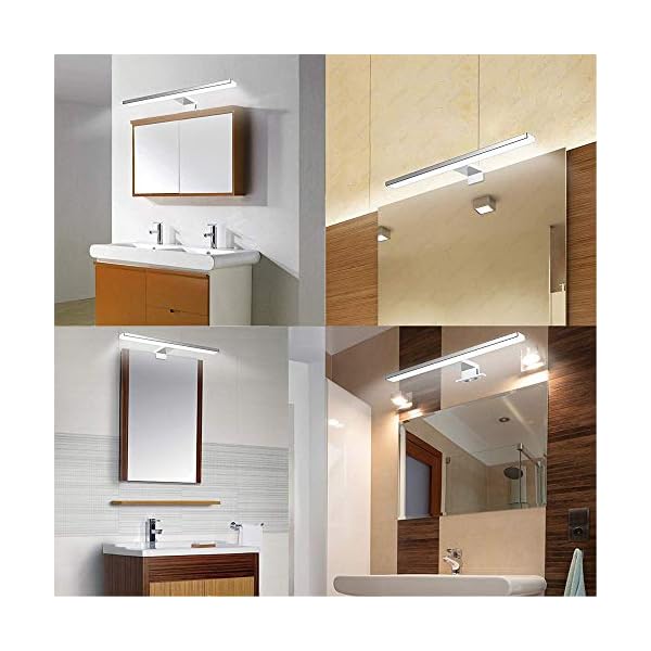 Aogled Led Spiegelleuchte Badezimmer 5W 400LM 30cm 230V Neutralweiß 4000K,3-in-1 IP44 Wasserdicht Klasse II Spiegellampe… – Bild 7