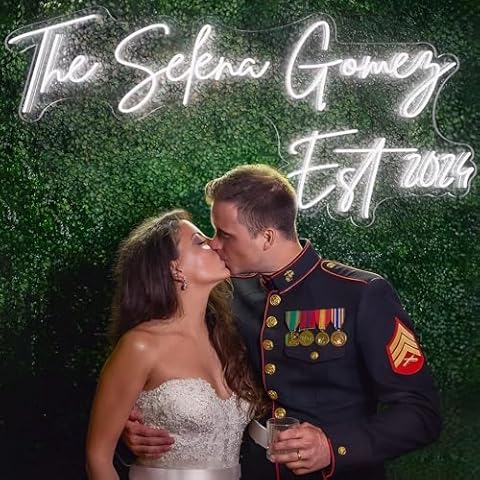 DIDALIFE Custom Neon Sign, Personalized LED Neon Sign for Wedding, Neon Sign Customizable for Wedding and Business, Neon Name Sign for Birthday Beauty Nail Hair Salon Bar Studio Cover