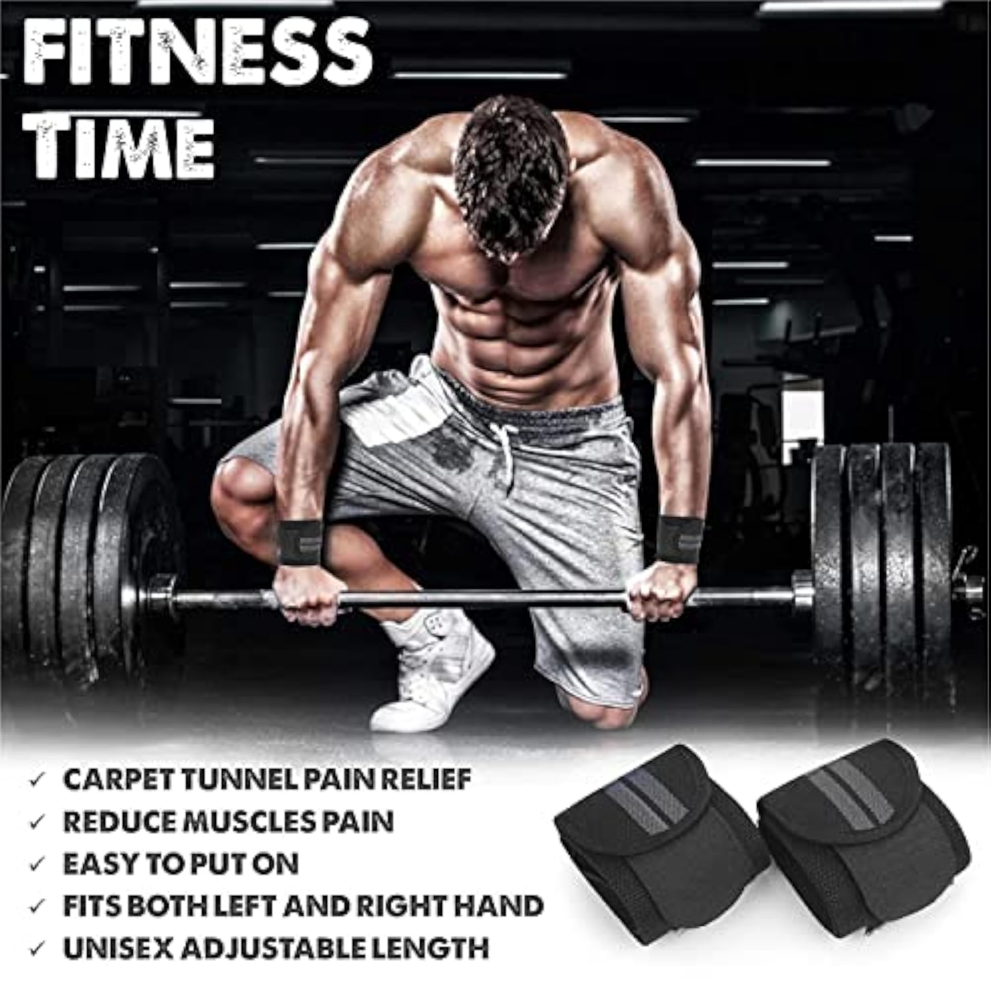 3-in-1 Gym Accessories Combo Set, Unisex