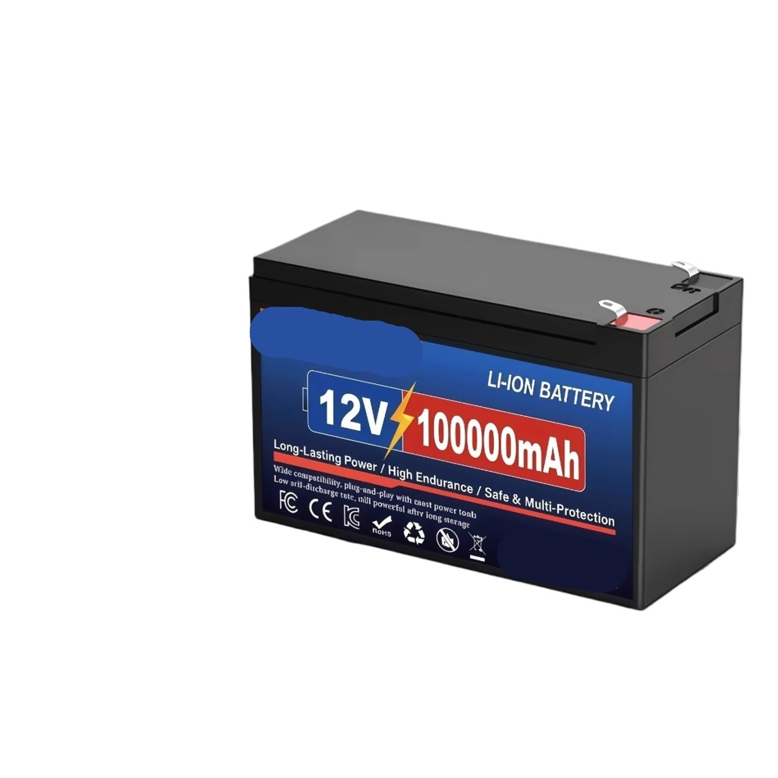 Batterie Lithium-Ion Rechargeable Lifepo4, 100ah, 12V, Cellules De Rechange De Qualité A, For Fauteuil Roulant Électrique, Bateau, Camping Solaire(12V 20000mAh)