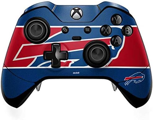 Skinit Calcomanía para juegos compatible con el controlador Xbox One Elite, diseño oficial de la NFL Buffalo Bills Zone Block