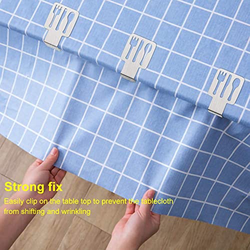 Snader - Tablecloth Clips For Outdoor Tables - 8 Pack Stainless Steel Clips For Outdoor Table Cloth Holders Llifetime Picnic Tables, Home, Kitchen, Restaurant, Weeding, Picnic, Patio And Party #TOP3