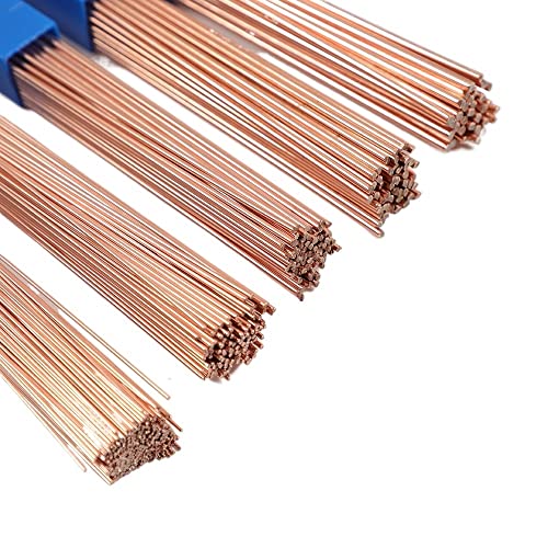 GatherTOOL 5pcs/10pcs Brass Welding Rod Dia 1/1.5/2/2.5/3mm 50cm Phosphorus Copper Electrode Welding Wire Soldering Rod Bronze No Need Solder Powder (Size : 1.5mm, Color : 10Pcs)