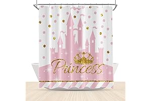 Princess Pink Gold Shower Curtain