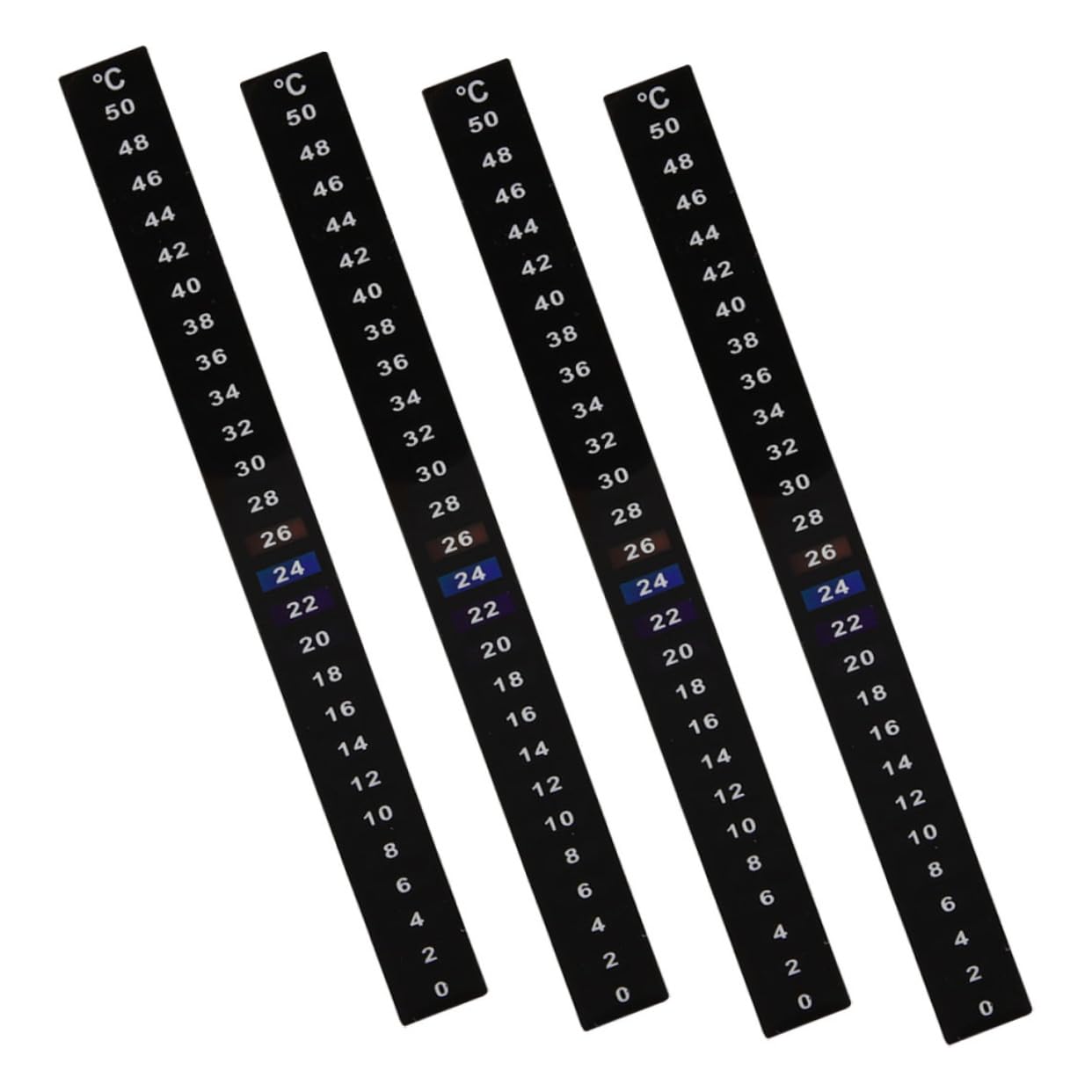 OKUMEYR Betta Tank Accessories Jar Thermometer Strips Stick on Thermometer for Home Brewing