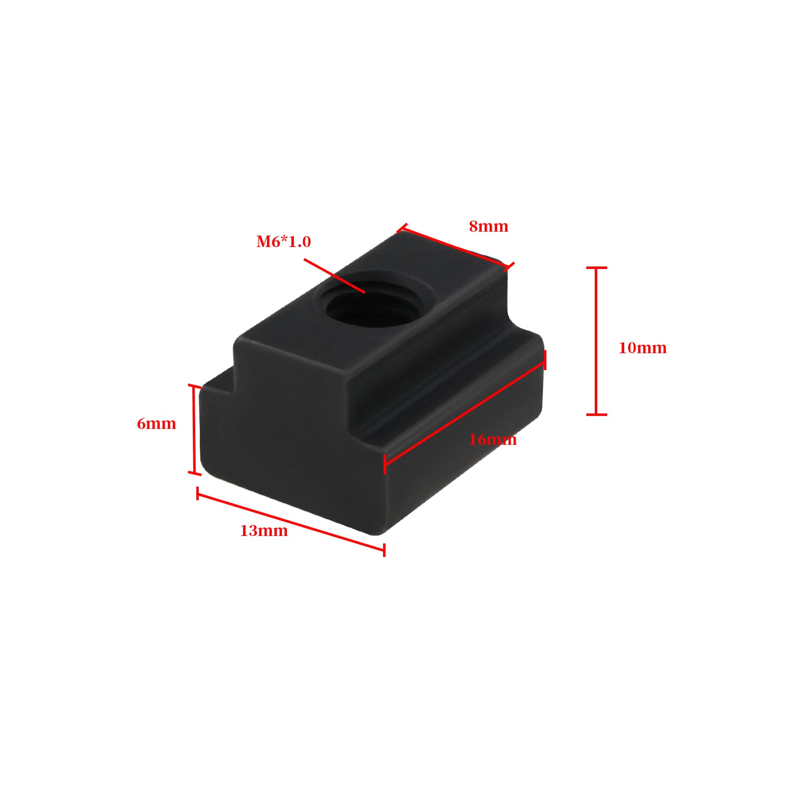 The Lord of the Tools 30Pcs Black Medium Carbon Steel M6 T Slot Nut Milling Machine Nut for Mounting On T Slot Rails Machine T Slot Beds Or As an Accessory in Many Vehicles - Image 4
