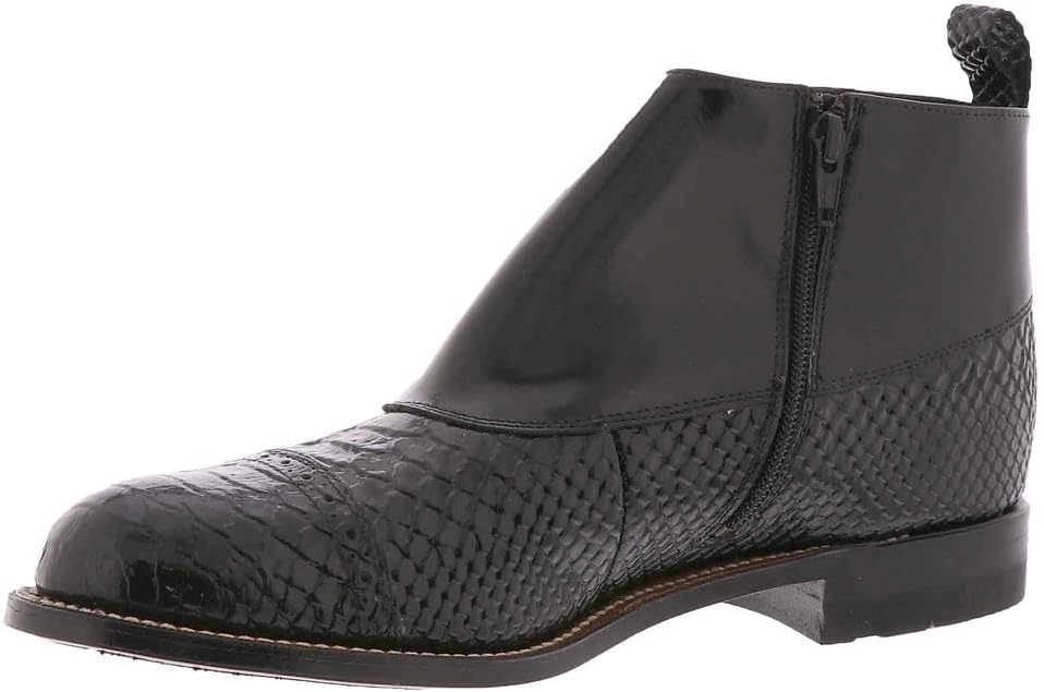 STACY ADAMS Madison Spat Boot Mens Boot 11 DM US Black