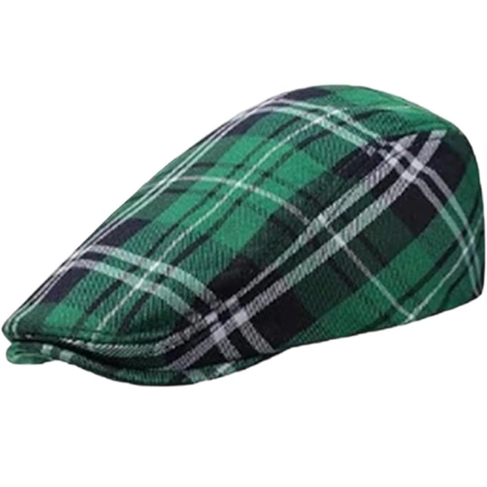 Fituenly Men's Cotton Flat Ivy Gatsby Newsboy Driving Hat Adjustable Cabbie Ivy Driving Hunting Cap