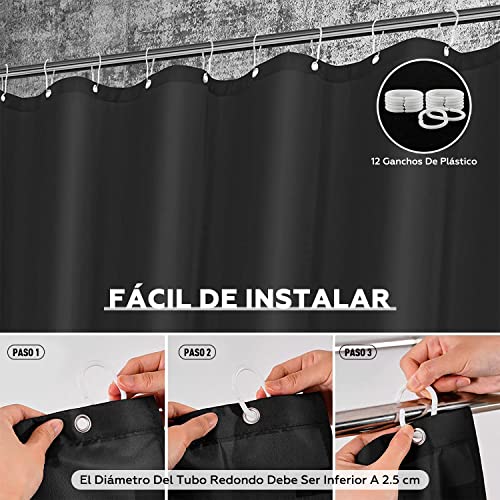 Mejores review On-line Cortina para baño favoritos de las personas. 27 Imagen adicional