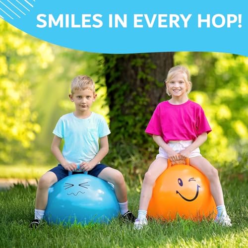 image for Xino Sports Hopping Ball for Kids, Teens & Adults - Fun Bouncy Ball wi