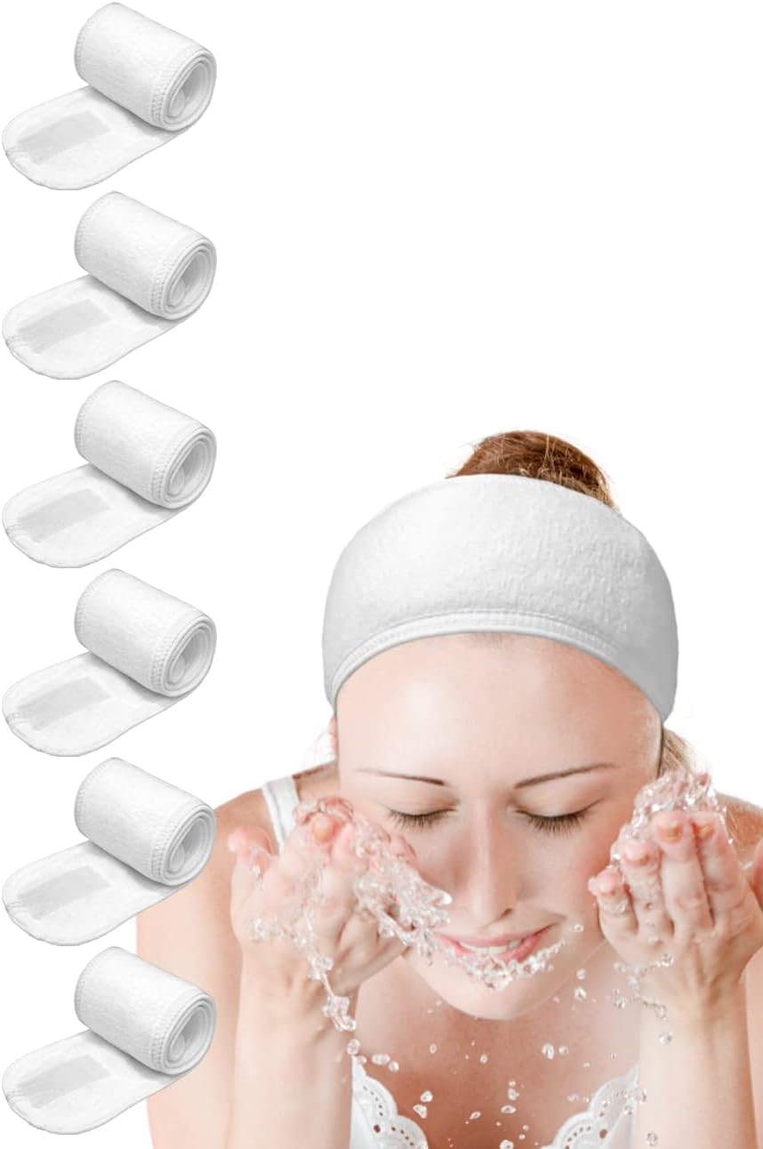 Spa Headbands Hair Wrap White