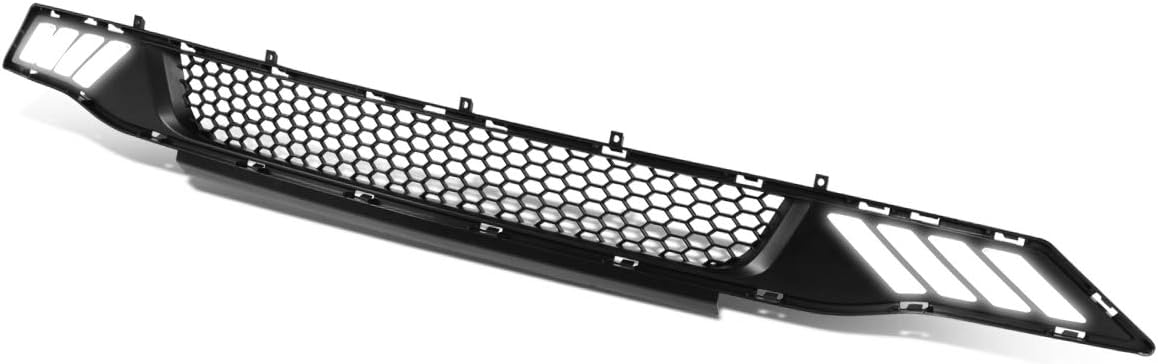 Auto Dynasty Front Grille Grill with LED Daytime Running Lights Compatible with 2018 2019 2020 Ford Mustang Base/Ecoboost/GT, Vertical Fence Style Front Bumper Hood Grille, Matte Black