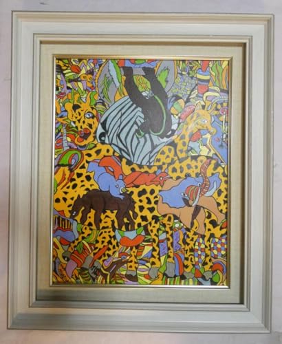 絵画 油彩ジミー大西「ピンチ」サイン F6サイズ 額装済み 肉筆手描きのサムネイル