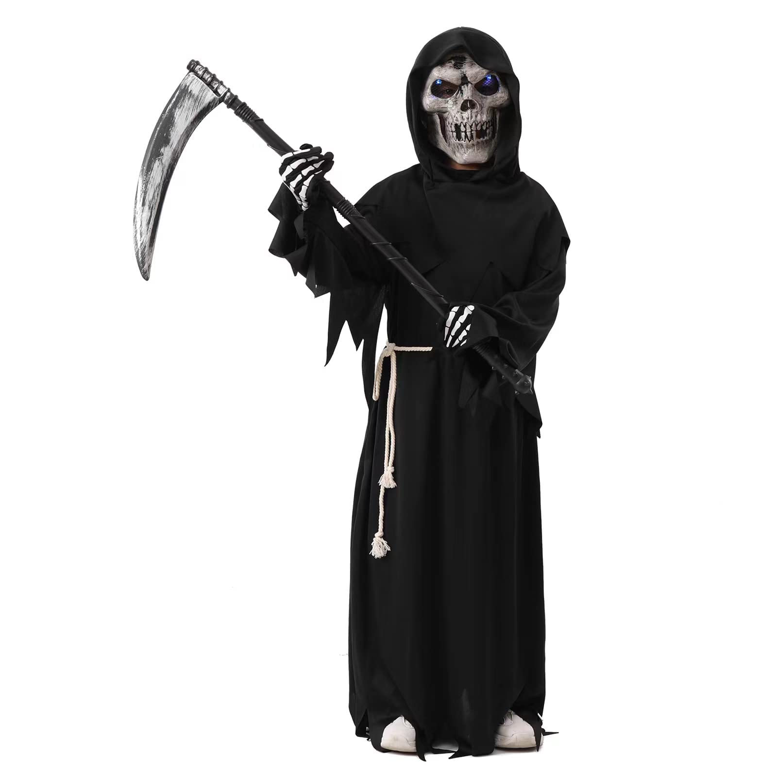 Buy Grim Reaper Halloween Costume for Kids Scream Costume with Light Up