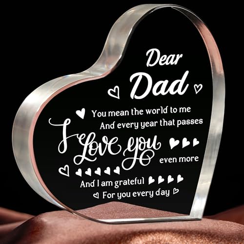 LUNEKKH Gifts for Dad from Daughter on Fathers Day - Engraved I Love You Dad Keepsake - Dad Birthday Gifts from Daughter Son Wife, Gift Ideas for Best Dad Ever, Presents for Christmas Valentines Anniversary