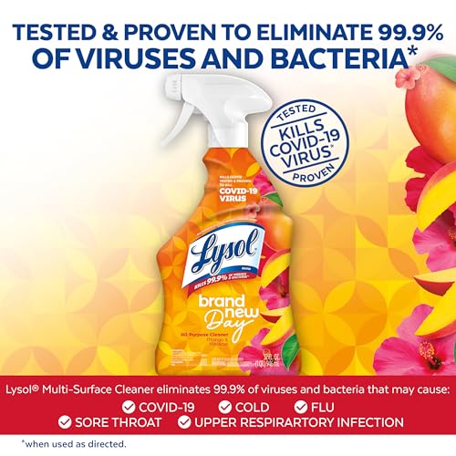 LYSOL Foaming Bathroom Cleaner & Disinfectant Spray, Mango Scent, 32 oz - image 3