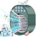 Aire Acondicionador Personal y Portátil, 4 IN 1Purificador de Humidificador de Ventilador Enfriador, con 3 Velocidades Ajustables, 7 Colores LED Luces, para el Hogar y la Oficina,Verde