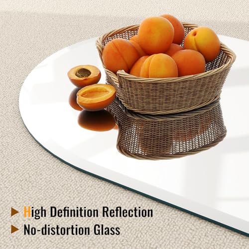 Xramfy XR-WK-GXRE-3133 Arch Frameless Bathroom Mirror, 31 Inchx33 Inch Wall Mounted Mirror For Bathroom, Frameless Vanity Mirror With Beveled Edge thumb #5