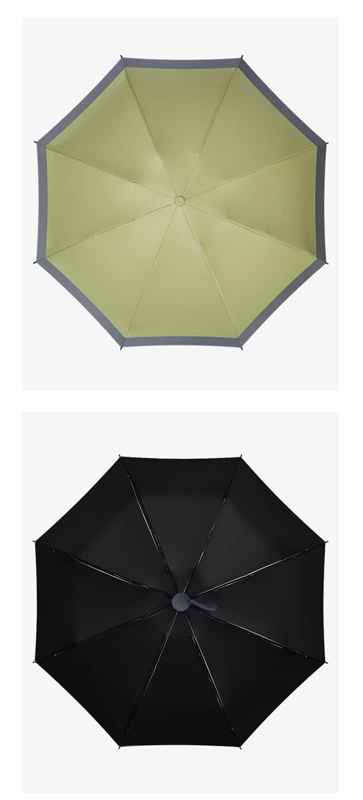 Paraguas de Viaje para Sol y Lluvia, 99% de protección UV, Paraguas de Viaje Compacto Reforzado con 8 Varillas de Fibra de Vidrio para Bolso, Mochila, Paraguas para Mujeres y Hombres