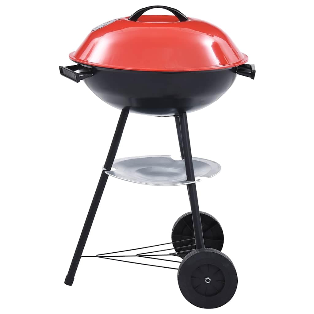 Dom Ogród, przenośny XXL grill węglowy BBQ z kółkami 44 cm