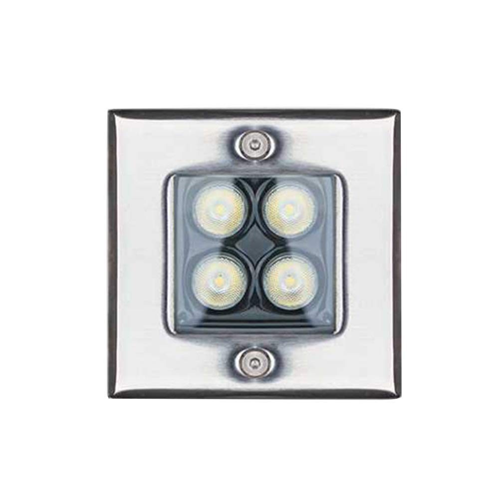Spot encastrable extérieur carré anti-infiltration pour allée de jardin