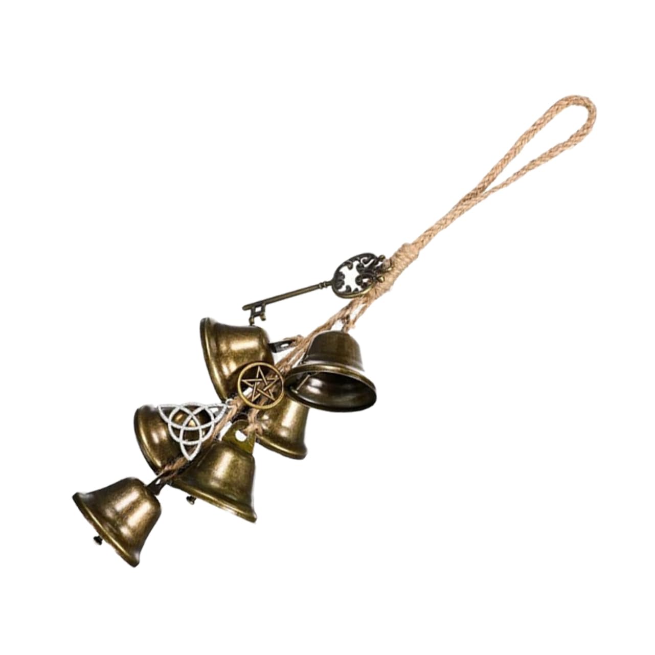 Cloche éolienne décorative YARNOW en lot de 4 cloches traditionnelles