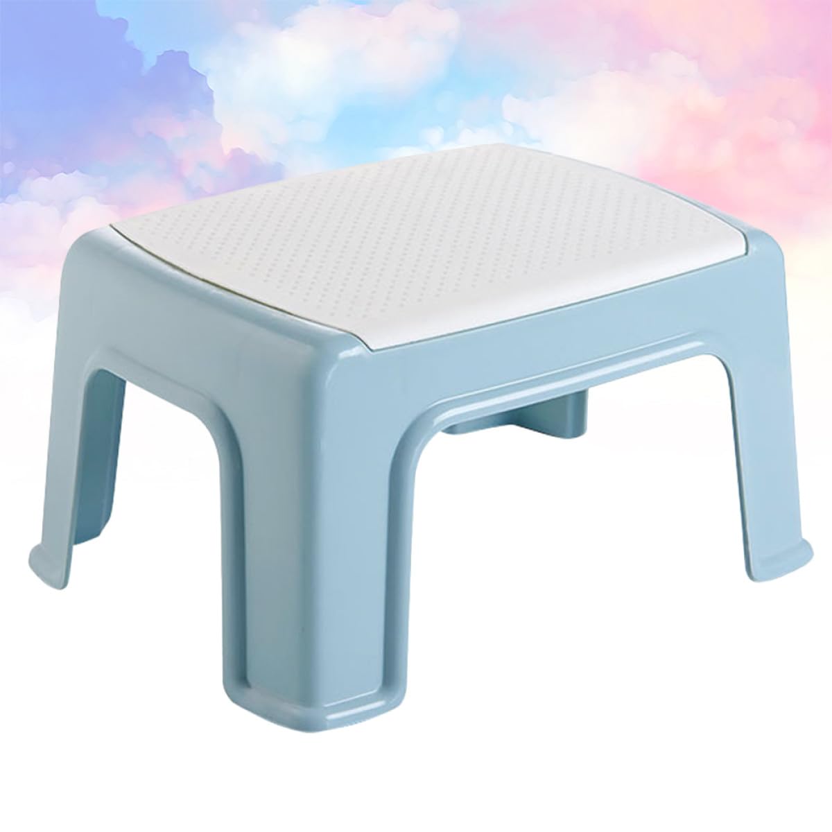 DECHOUS Tragbarer Kinderhocker Kunststoff Kleiner Fußschemel 30x20x16cm rutschfest Belastbar Leicht für Badezimmer und Kinderzimmer