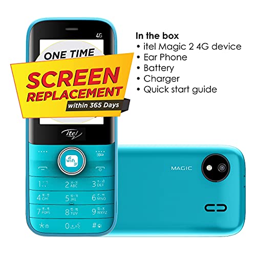 Image of (Refurbished) Itel Magic 2(Blue, 4G, Wi-Fi Hotspot Support)