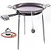 Set Paellero Gas butano Gamma Alta Paella Lucida 60 cm Ø - Gambe regolabili in altezza