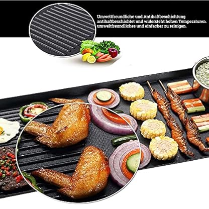NFY Barbecue Grill Smokeless Teppan Grill BBQ Tischgrill Elektrogrill Japangrill Tischgrill Fettauffangschale… – Bild 8