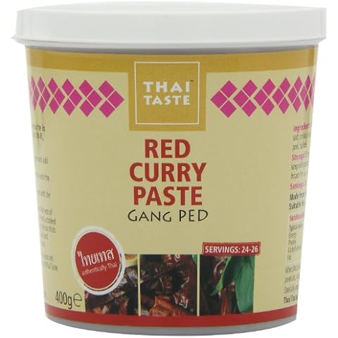 Thai Taste Red Curry Paste in Tub 400 g (Pack of 3) Cover