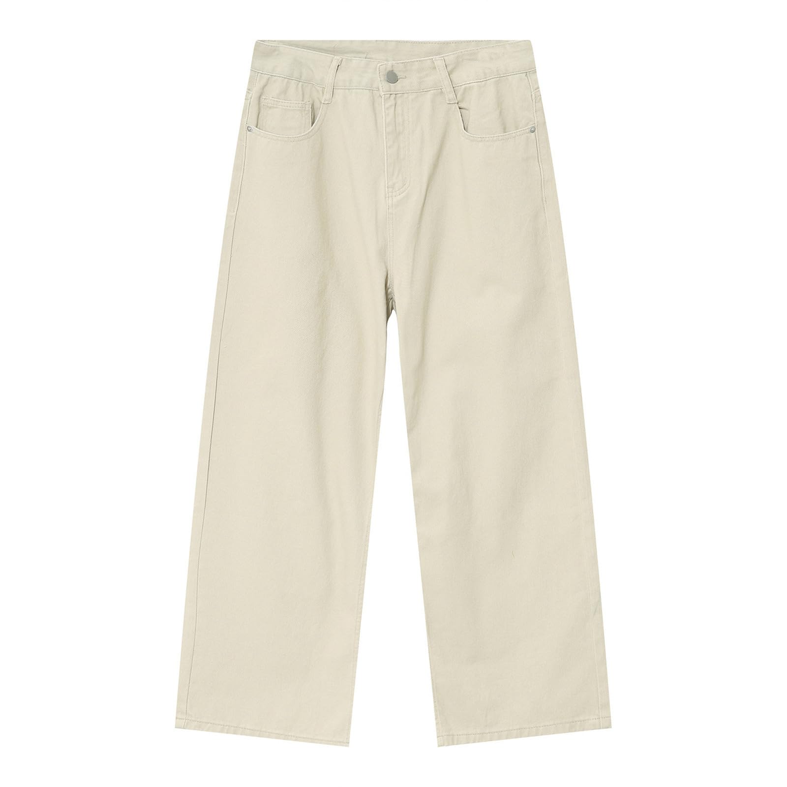 Generico Jeans Baggy Pantaloni Uomo Flared Moto Bootcut Slim Fit Strappati Loose Elefante Larghi Invernali Salopette Y2K Zampa Cargo Balloon